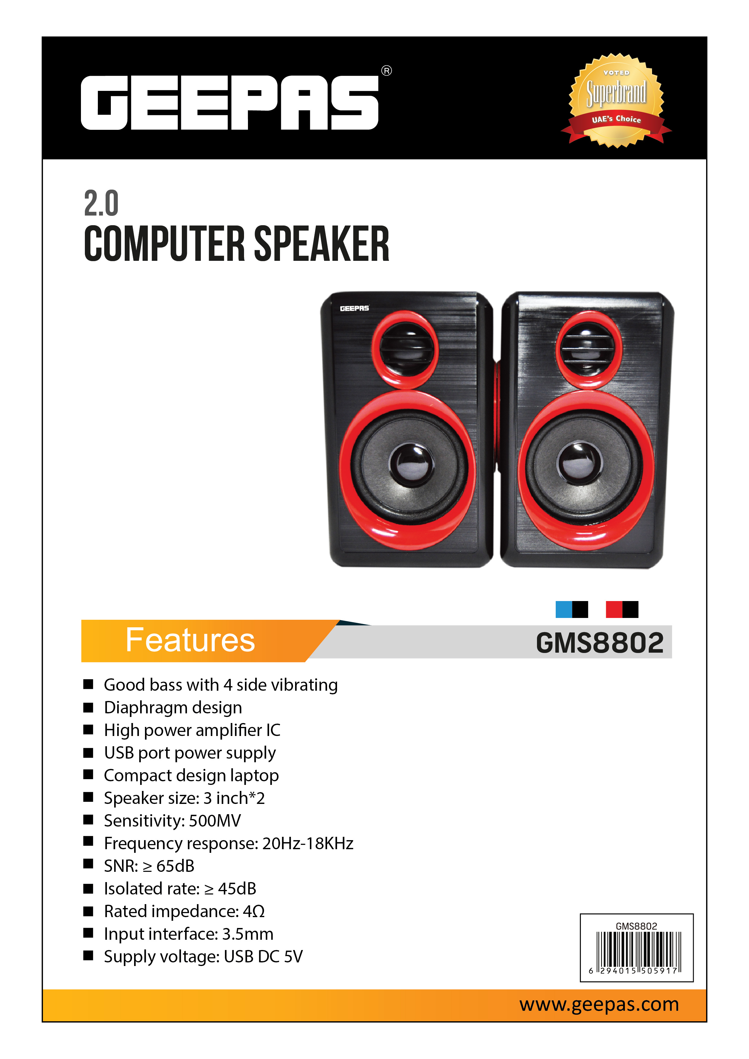 Computer speakers best sale with usb input